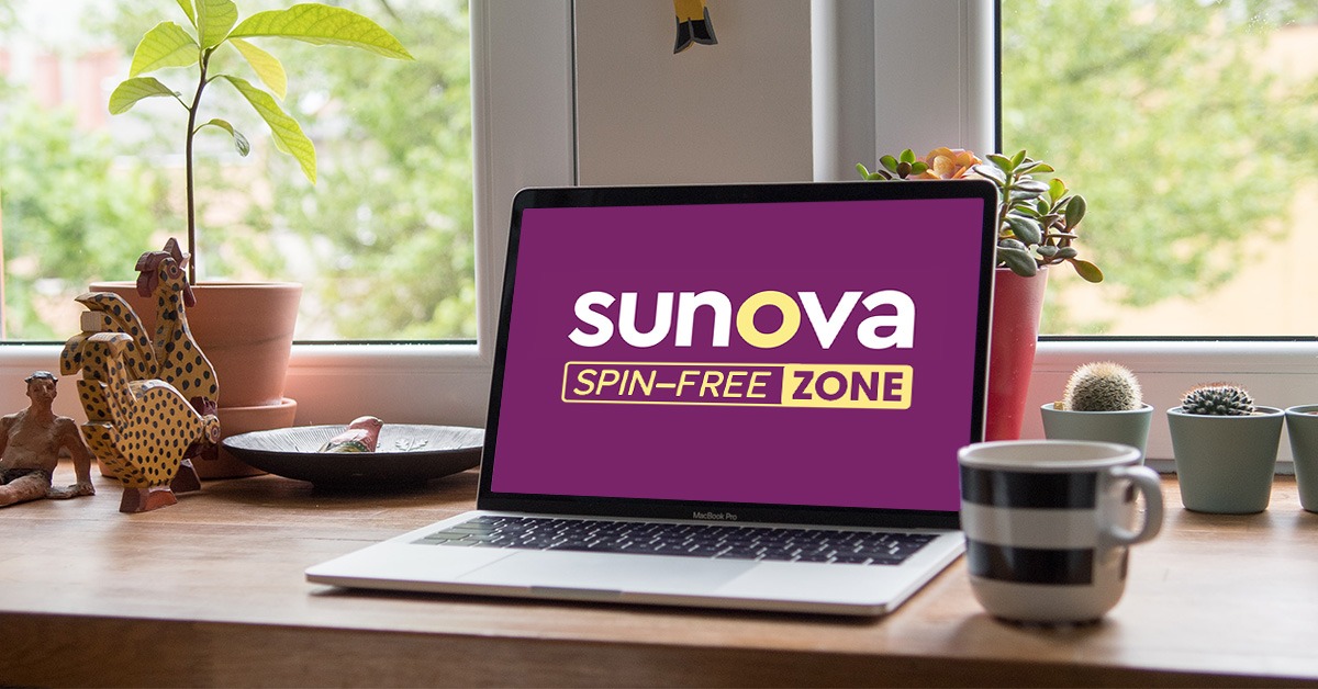 Spin-Free Zone Banner - Sunova Group